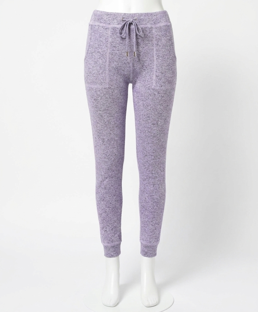 NEW FRENCH KYSS women's melange joggers in lilac